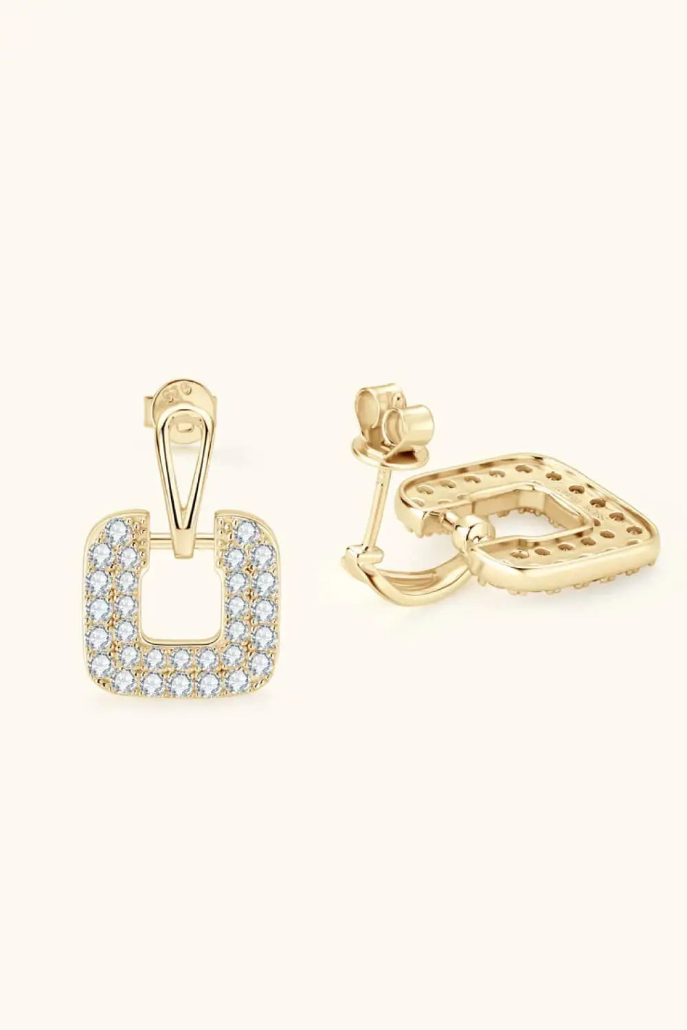 Lovcia 1.68 Carat Moissanite 925 Sterling Silver Drop Earrings-Earrings-Gold-One Size-Gold