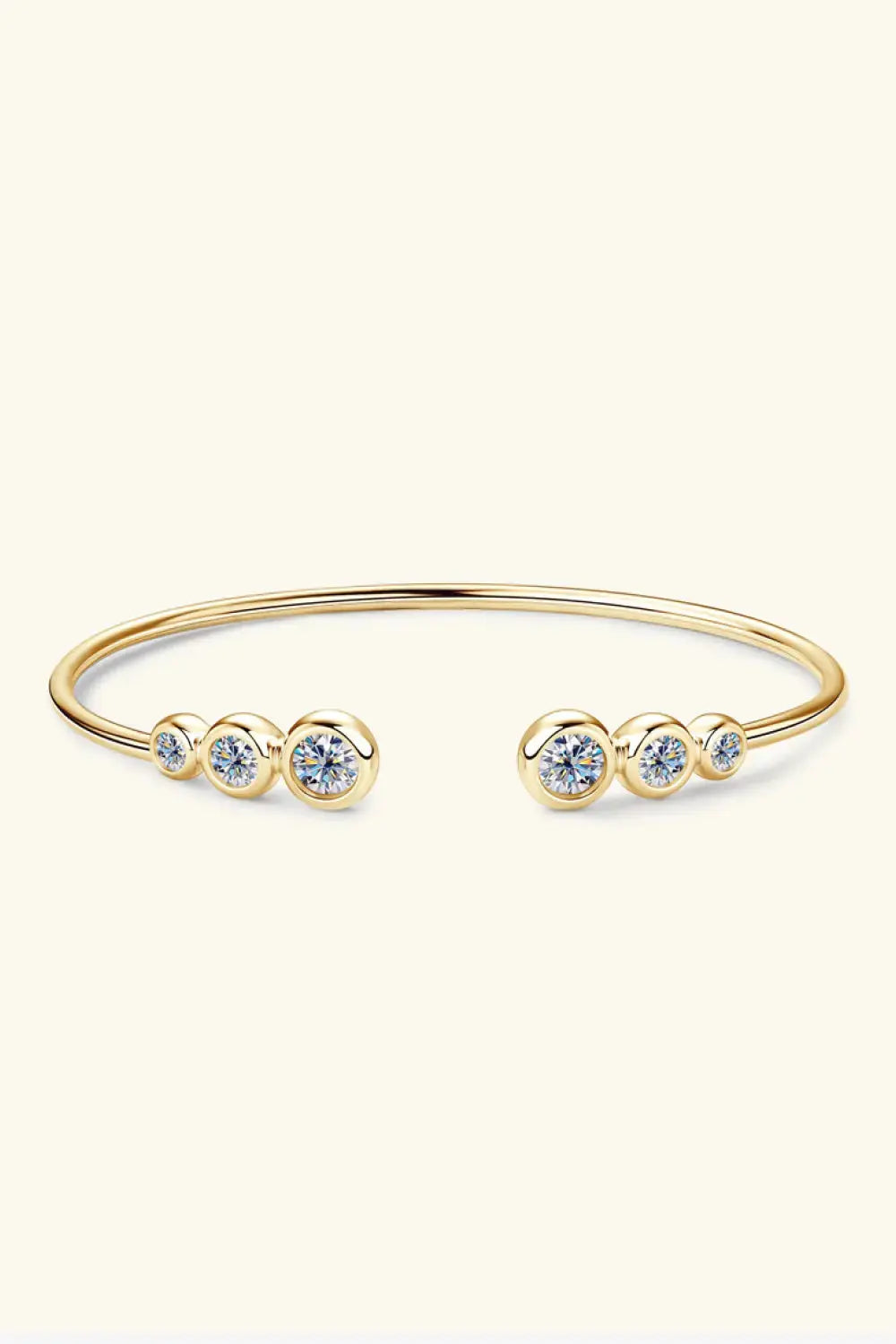 Lovcia 1.8 Carat Moissanite 925 Sterling Silver Bracelet-Bracelets-Gold-One Size-Gold