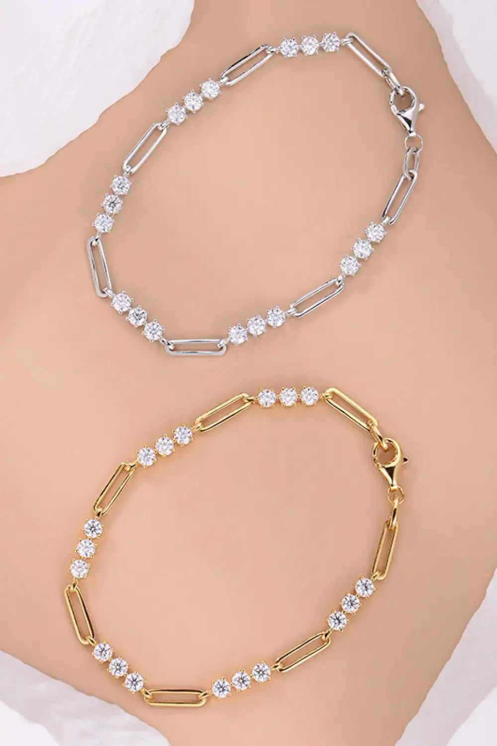 Lovcia 1.8 Carat Moissanite 925 Sterling Silver Bracelet-Bracelets-Silver-One Size-Silver