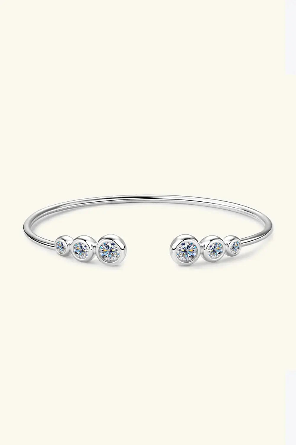 Lovcia 1.8 Carat Moissanite 925 Sterling Silver Bracelet-Bracelets-Silver-One Size-Silver