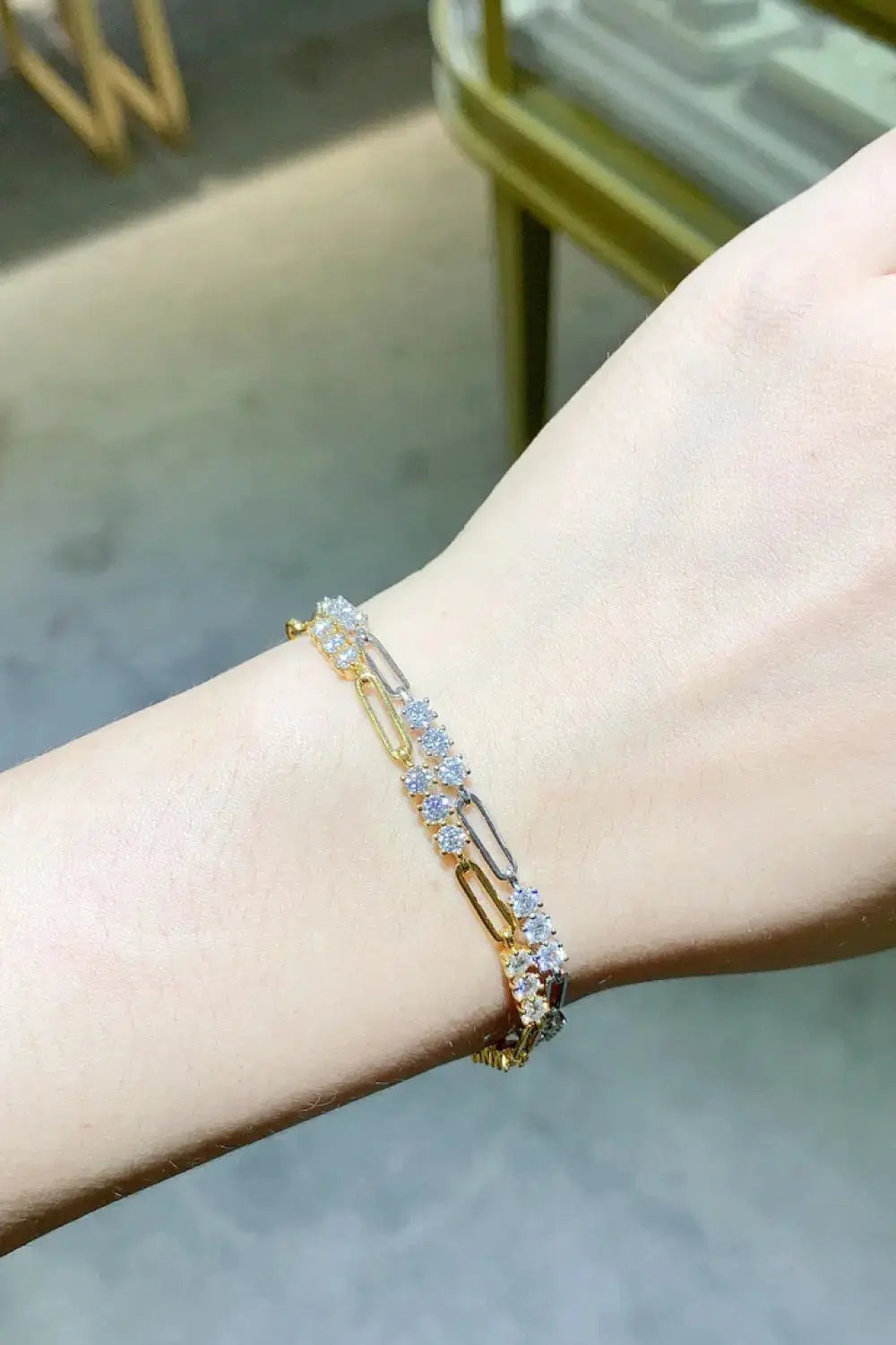 Lovcia 1.8 Carat Moissanite 925 Sterling Silver Bracelet-Bracelets-Silver-One Size-Silver