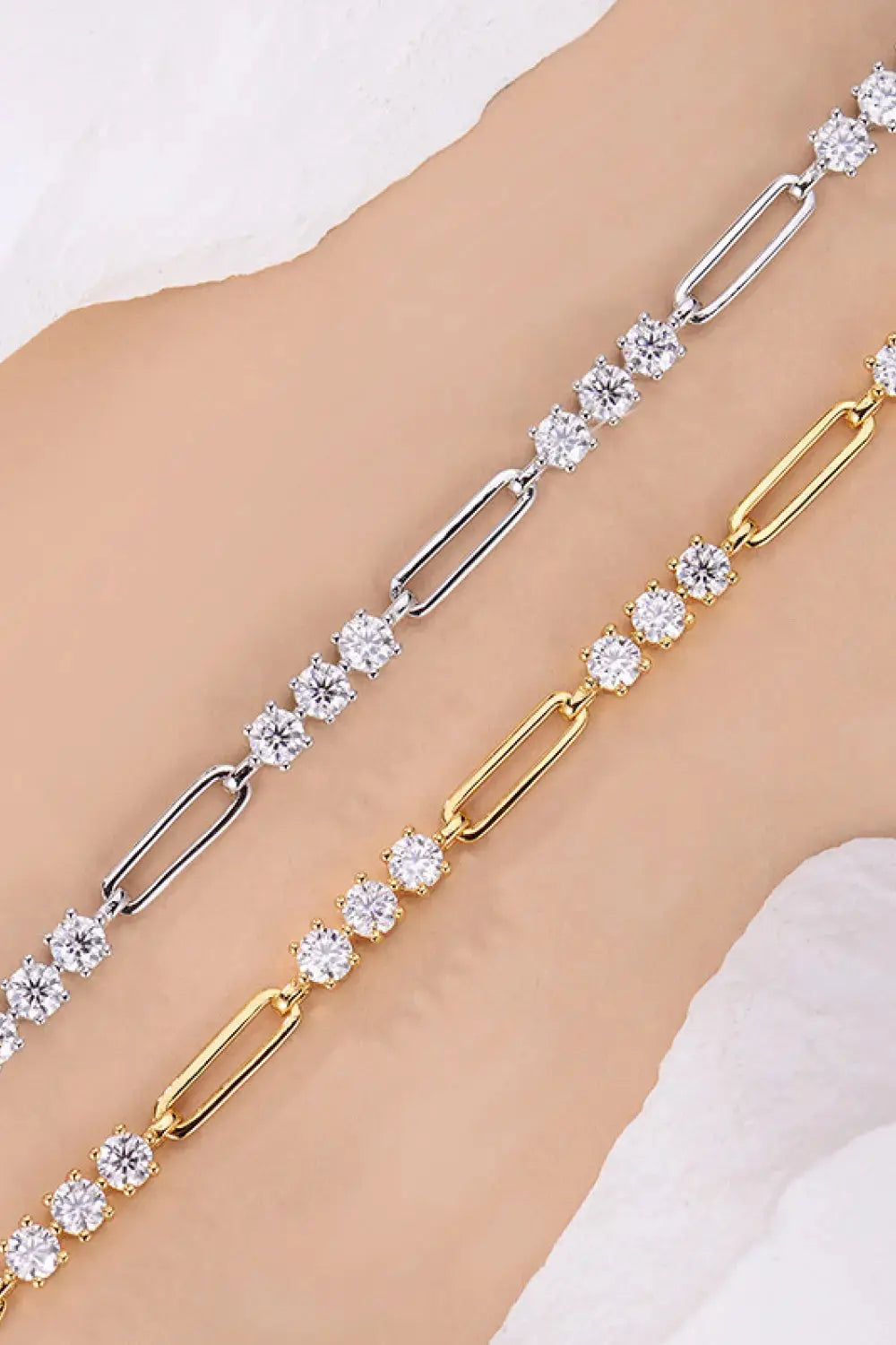 Lovcia 1.8 Carat Moissanite 925 Sterling Silver Bracelet-Bracelets-Silver-One Size-Silver