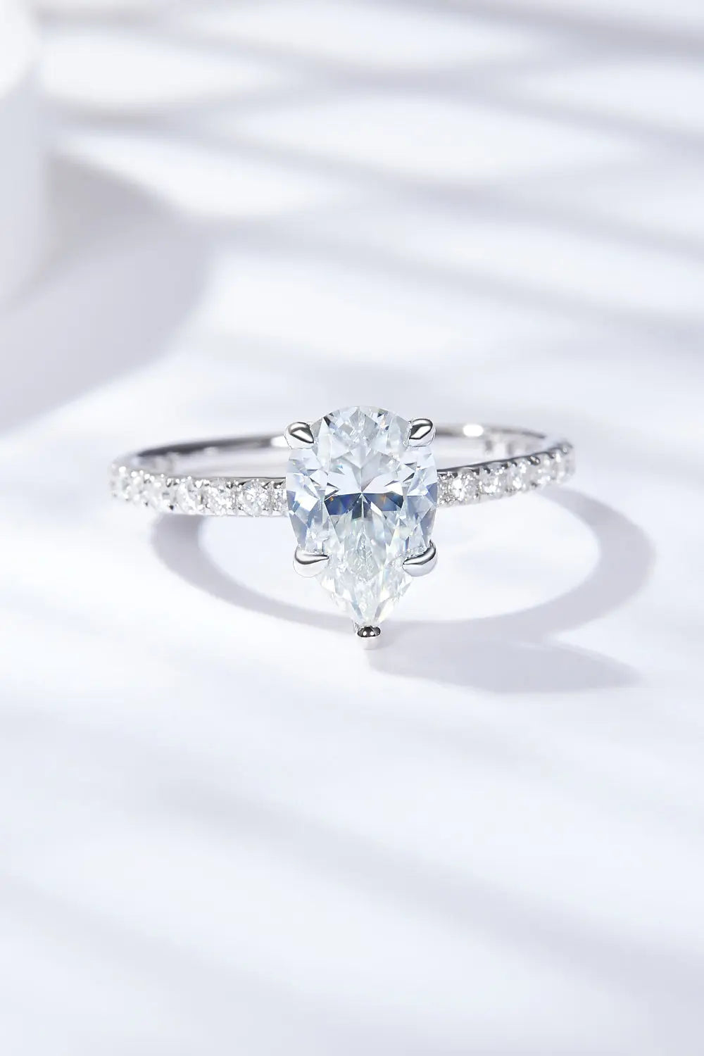 Lovcia 1.8 Carat Moissanite Side Stone Ring-Rings-Silver-5-Silver