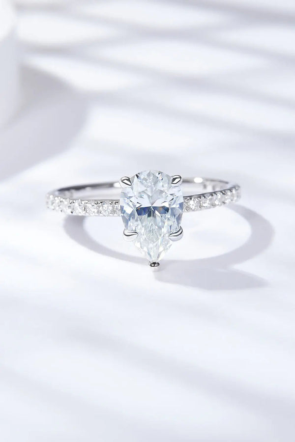 Lovcia 1.8 Carat Moissanite Side Stone Ring-Rings-Silver-5-Silver