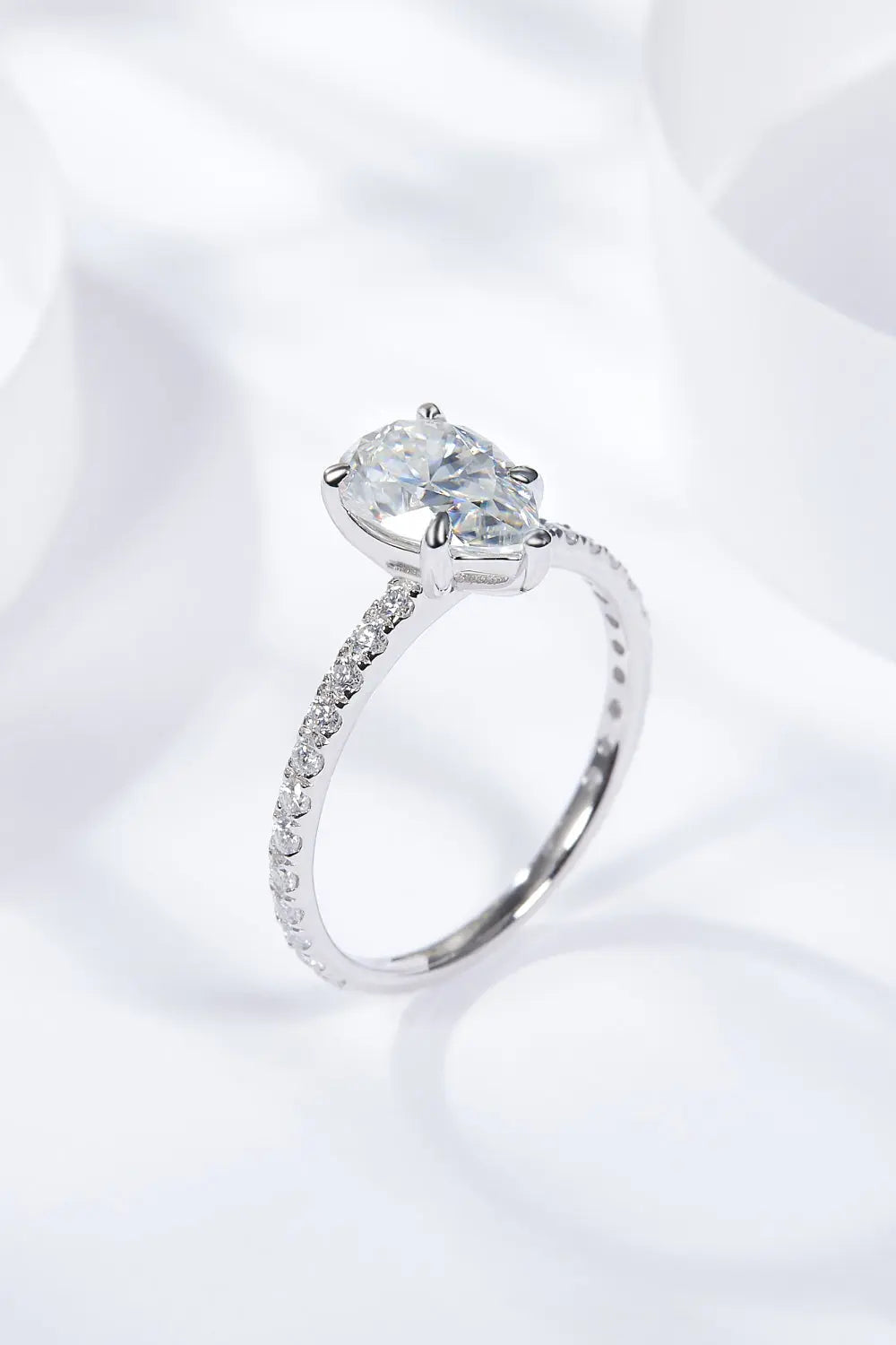 Lovcia 1.8 Carat Moissanite Side Stone Ring-Rings-Silver-5-Silver