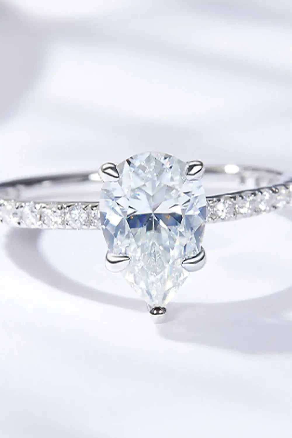 Lovcia 1.8 Carat Moissanite Side Stone Ring-Rings-Silver-5-Silver