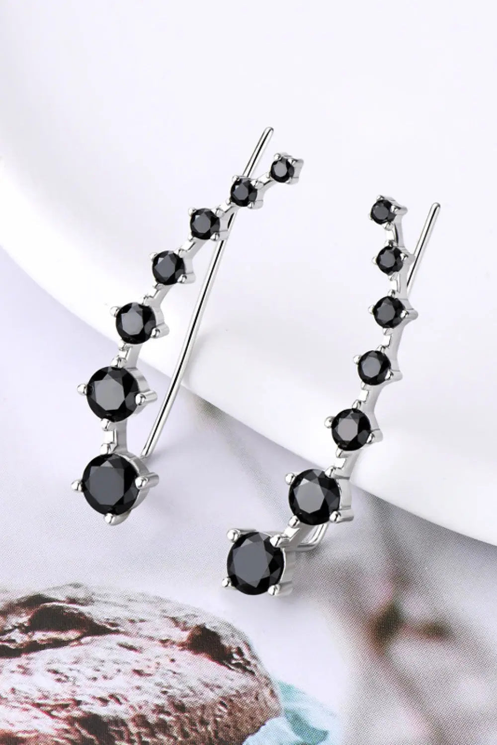 Lovcia 1.9 Carat Moissanite 925 Sterling Silver Earrings-Earrings-Silver-One Size-Silver