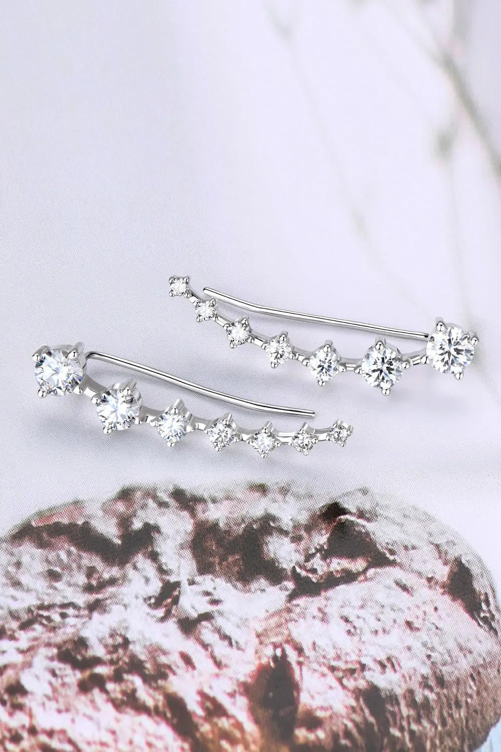 Lovcia 1.9 Carat Moissanite 925 Sterling Silver Earrings-Earrings-Silver-One Size-Silver