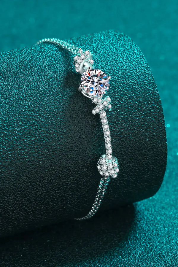 Lovcia 2 Carat Moissanite 925 Sterling Silver Bracelet-Bracelets-Silver-One Size-Silver