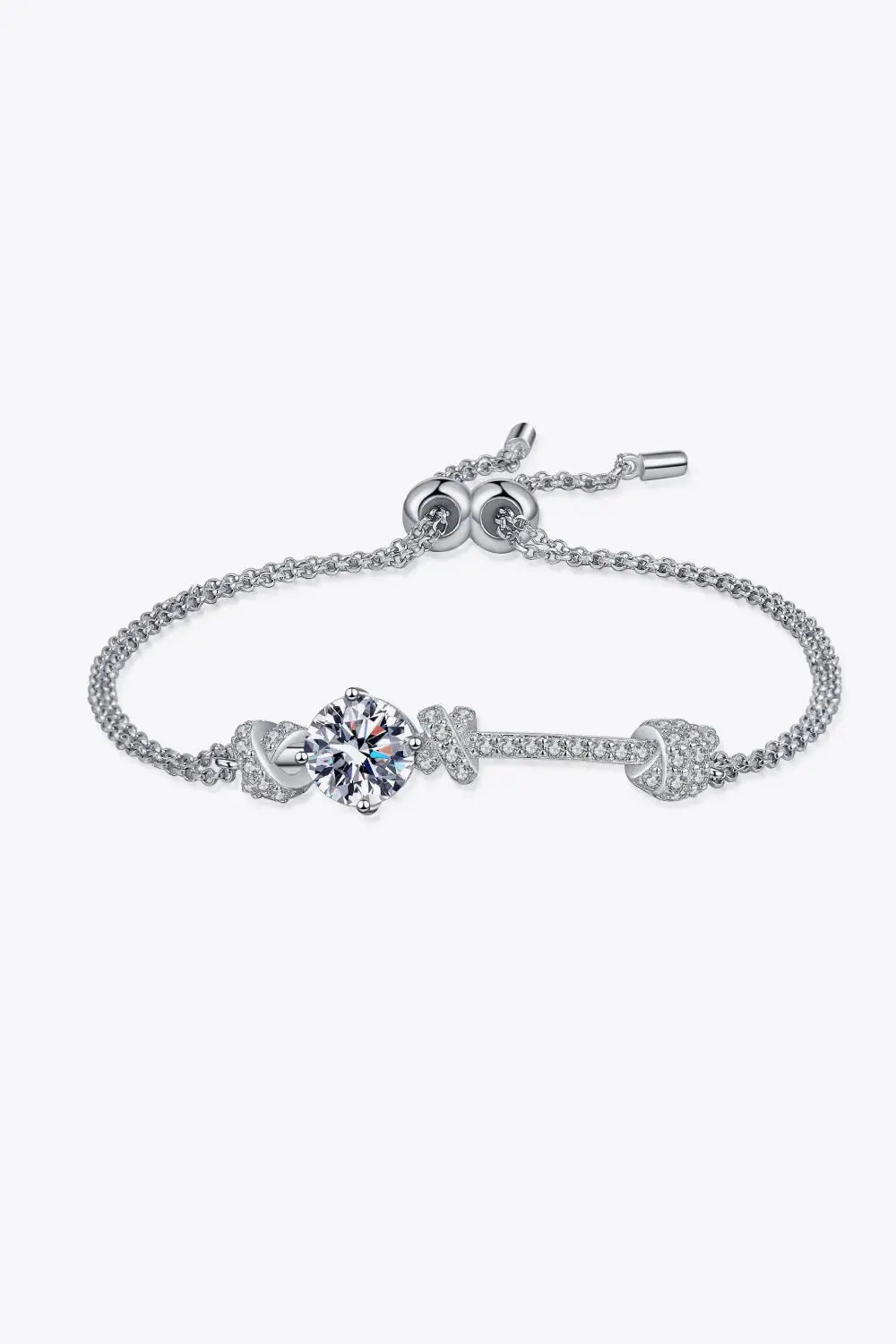 Lovcia 2 Carat Moissanite 925 Sterling Silver Bracelet-Bracelets-Silver-One Size-Silver