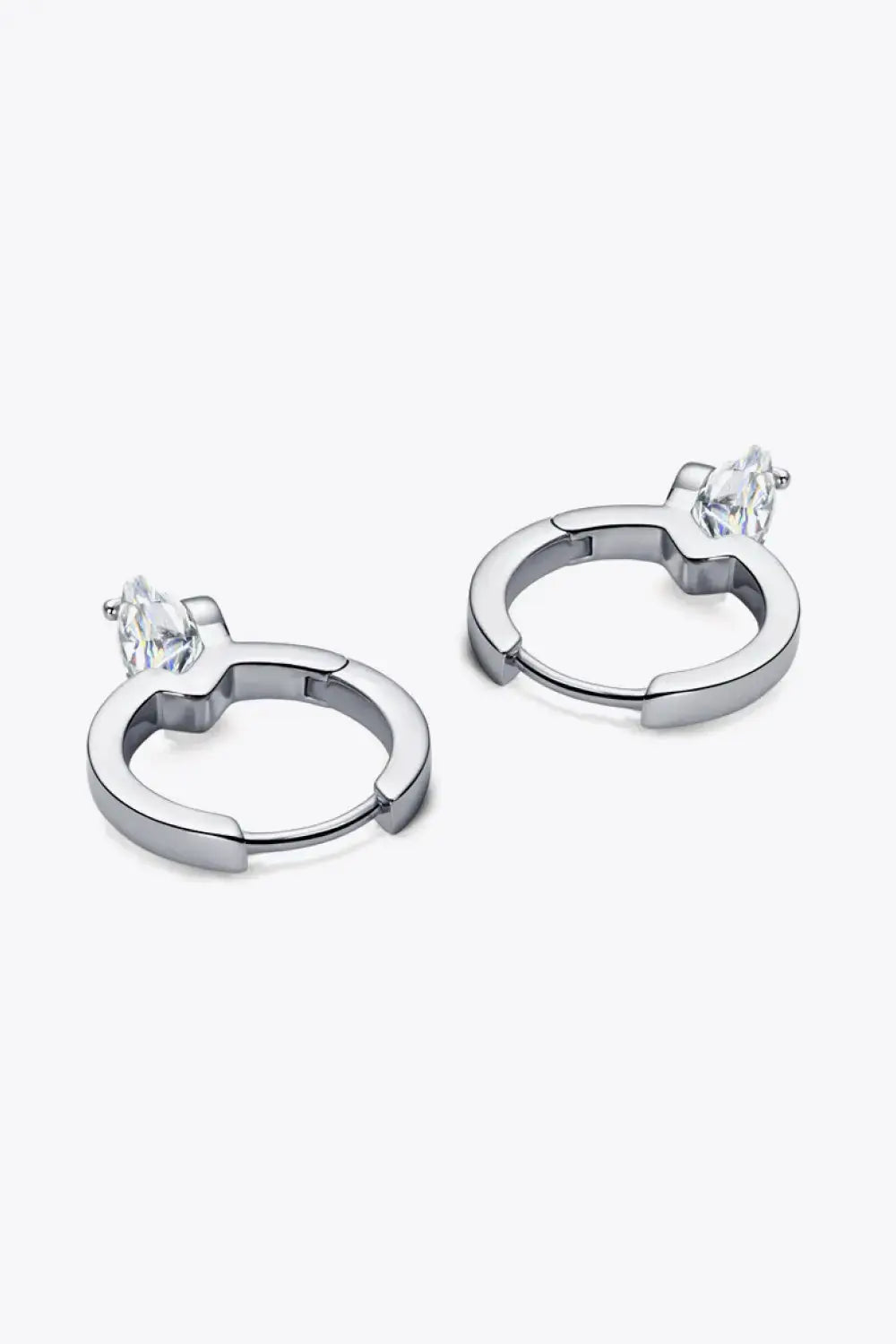 Lovcia 2 Carat Moissanite 925 Sterling Silver Drop Earrings-Earrings-Silver-One Size-Silver