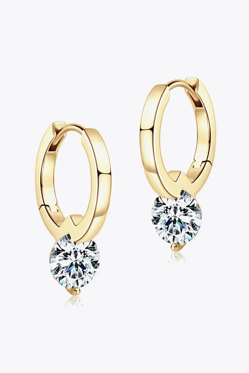 Lovcia 2 Carat Moissanite 925 Sterling Silver Drop Earrings-Earrings-Silver-One Size-Silver
