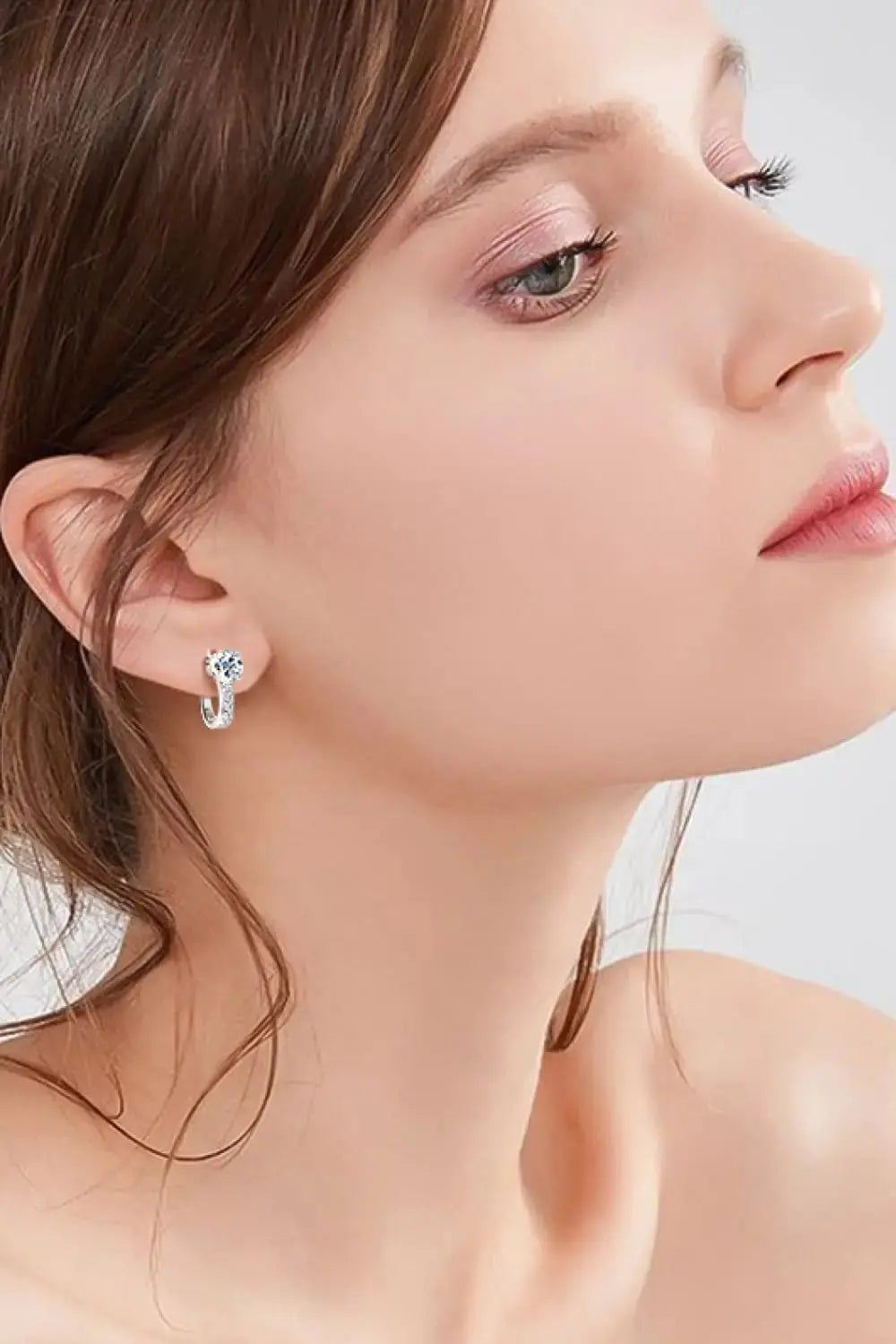 Lovcia 2 Carat Moissanite 925 Sterling Silver Earrings-Earrings-Gold-One Size-Gold