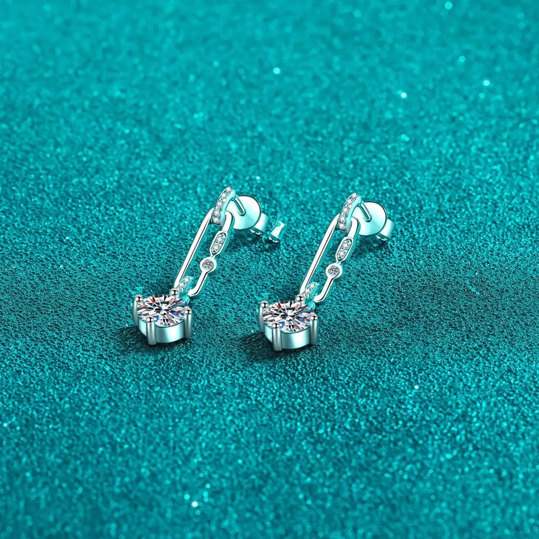 Lovcia 2 Carat Moissanite 925 Sterling Silver Earrings-Earrings-Silver-One Size-Silver