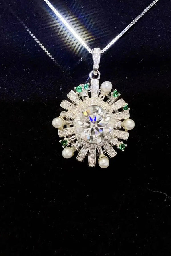 Lovcia 2 Carat Moissanite 925 Sterling Silver Necklace-Necklaces-Silver-One Size-Silver