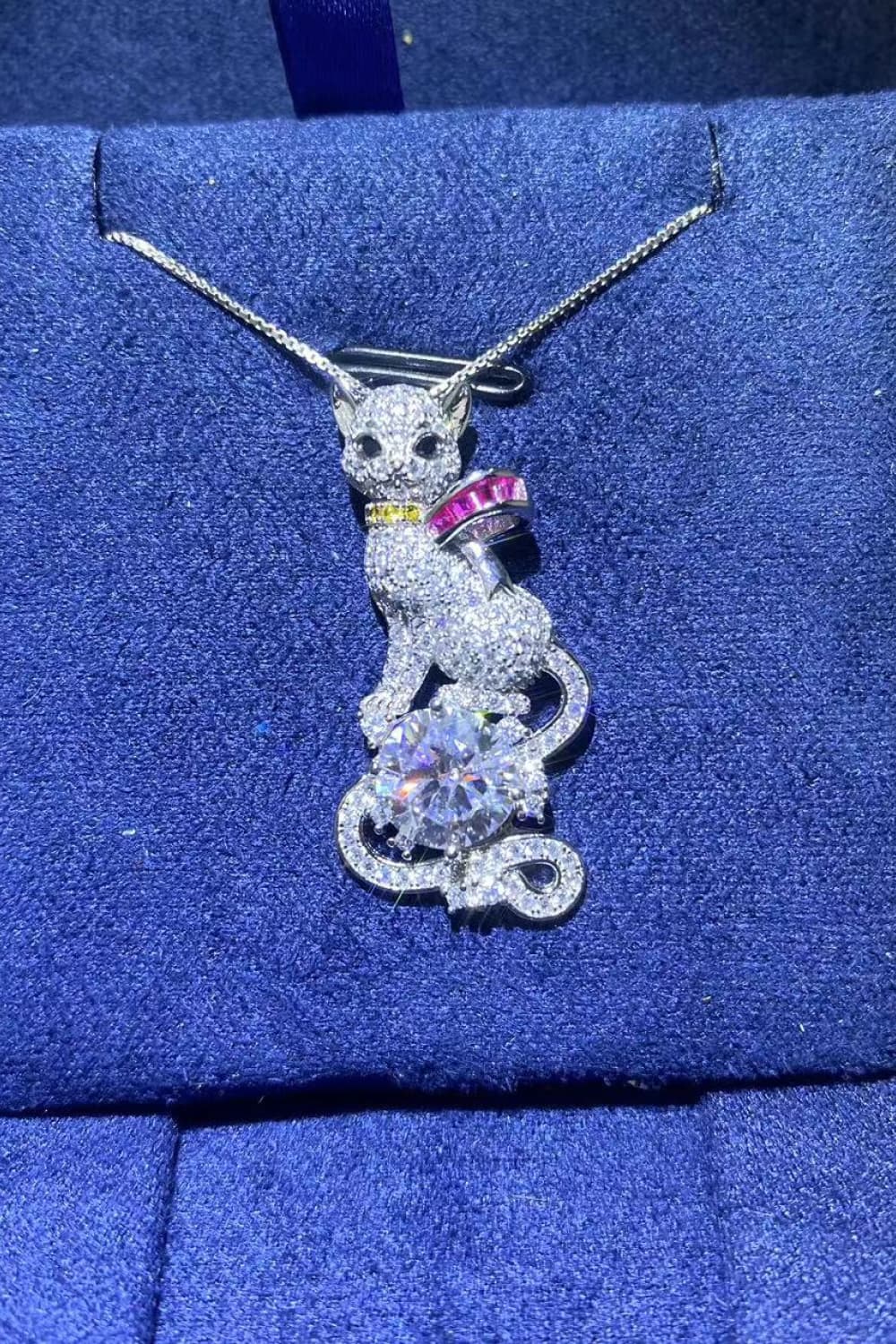 Lovcia 2 Carat Moissanite 925 Sterling Silver Necklace-Necklaces-Silver-One Size-Silver