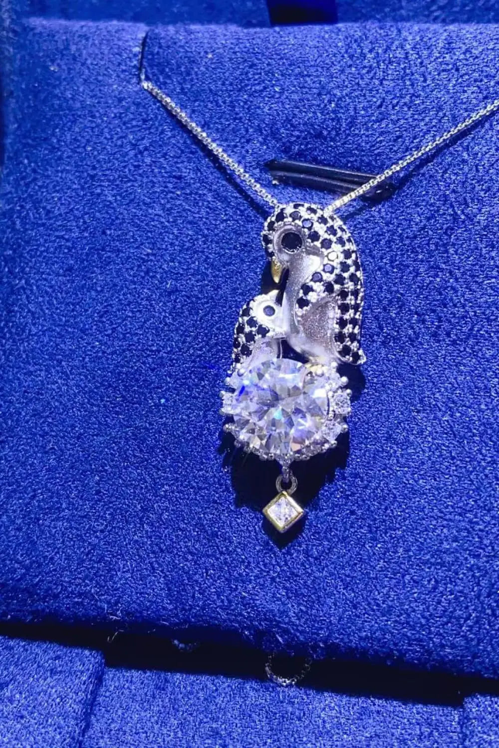 Lovcia 2 Carat Moissanite 925 Sterling Silver Necklace-Necklaces-Silver-One Size-Silver