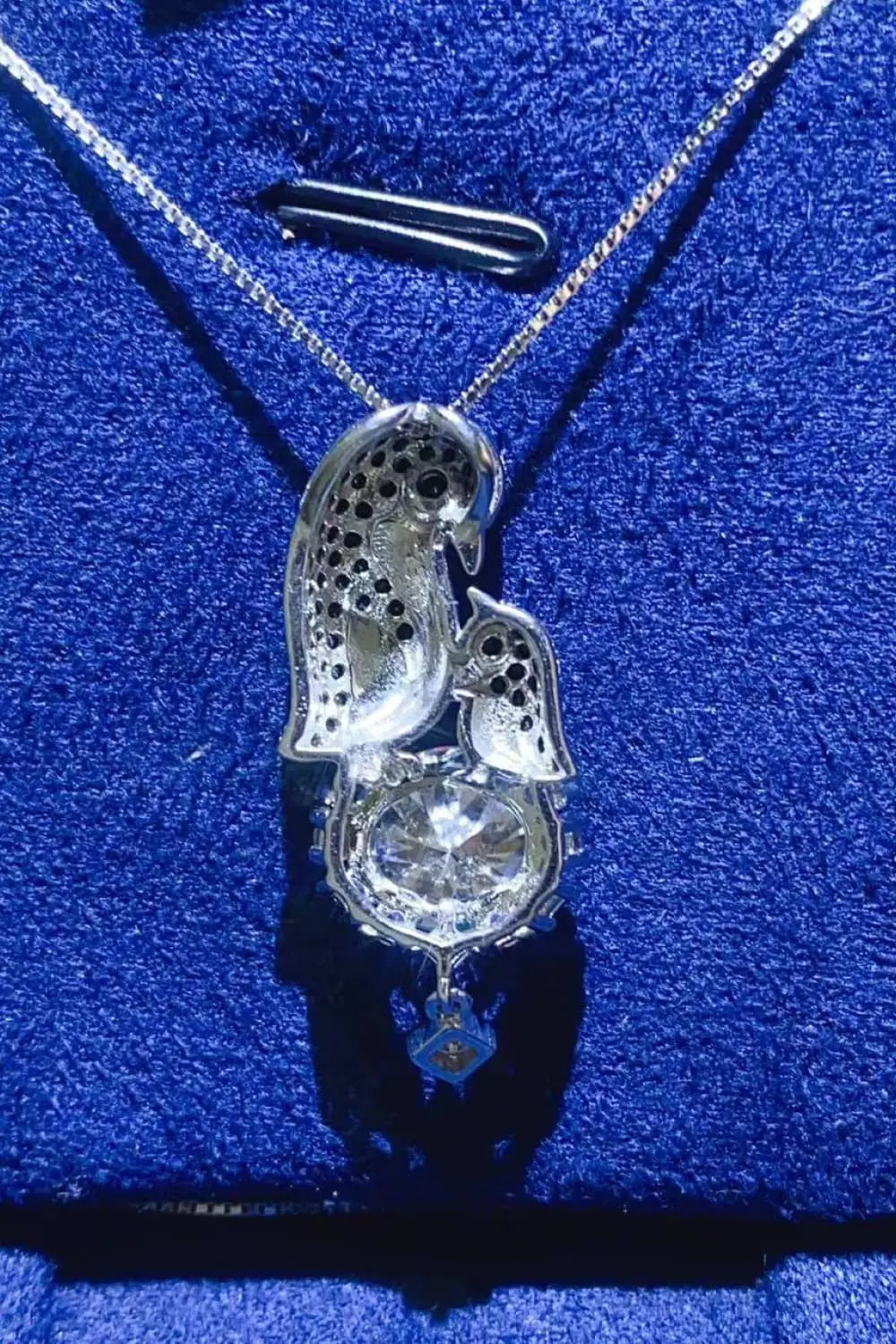 Lovcia 2 Carat Moissanite 925 Sterling Silver Necklace-Necklaces-Silver-One Size-Silver
