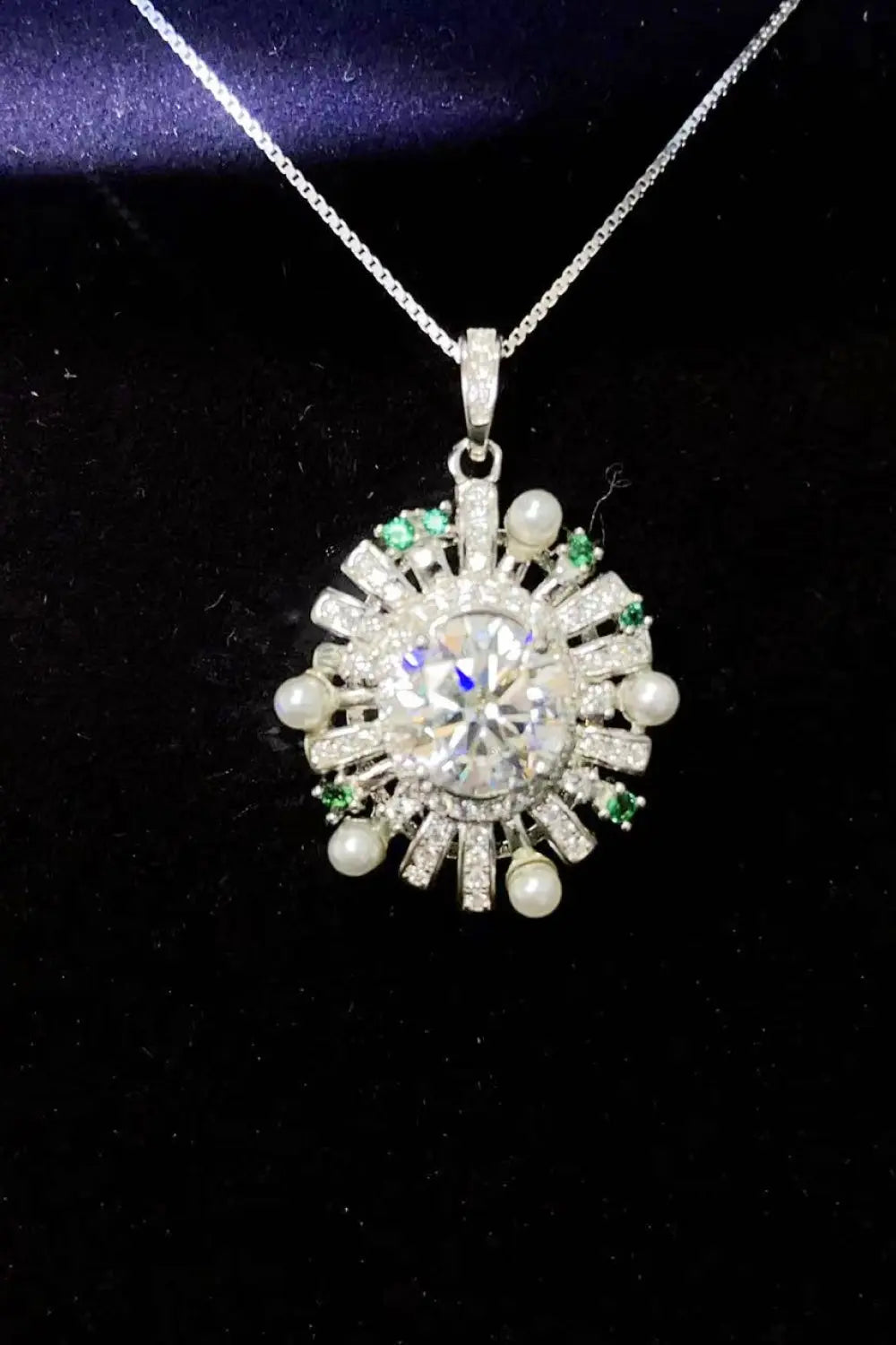 Lovcia 2 Carat Moissanite 925 Sterling Silver Necklace-Necklaces-Silver-One Size-Silver