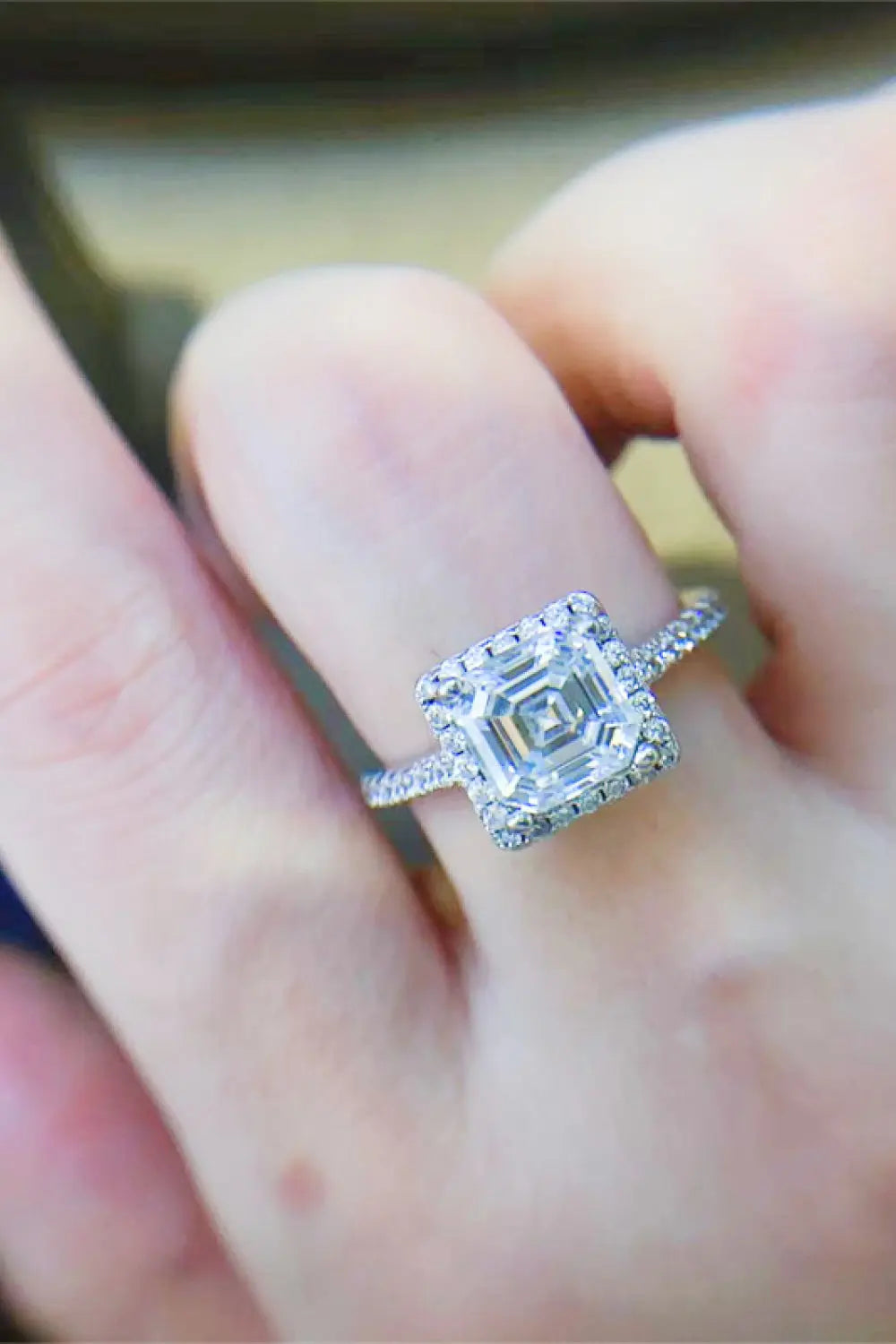 Lovcia 2 Carat Moissanite 925 Sterling Silver Ring-Rings-Silver-4.5-Silver