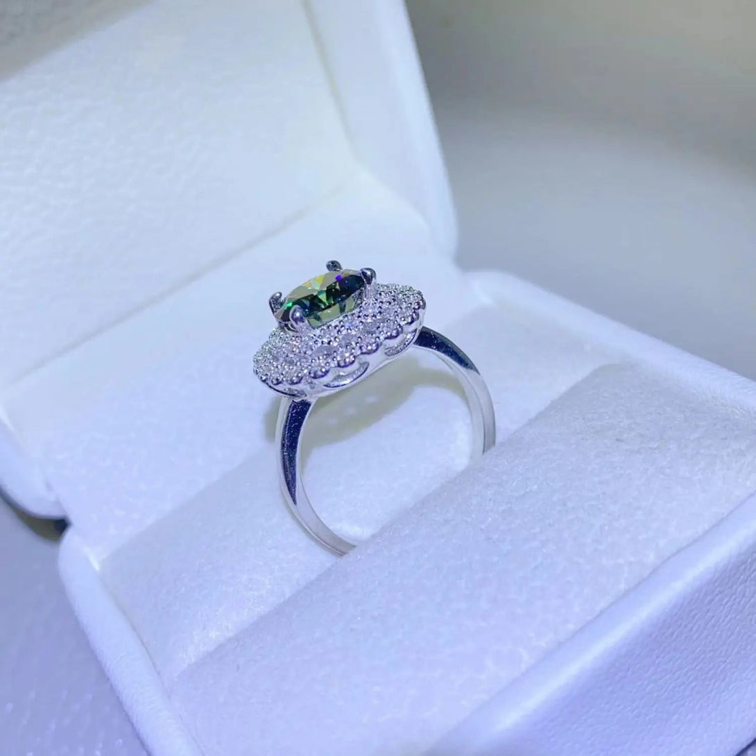 Lovcia 2 Carat Moissanite 925 Sterling Silver Ring-Rings-Silver-4.5-Silver