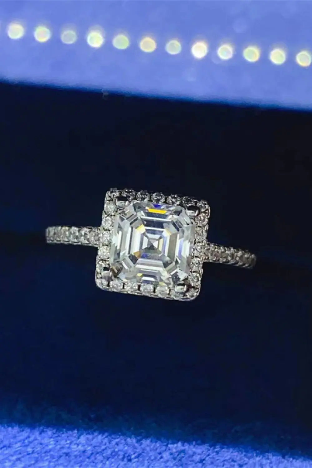 Lovcia 2 Carat Moissanite 925 Sterling Silver Ring-Rings-Silver-4.5-Silver