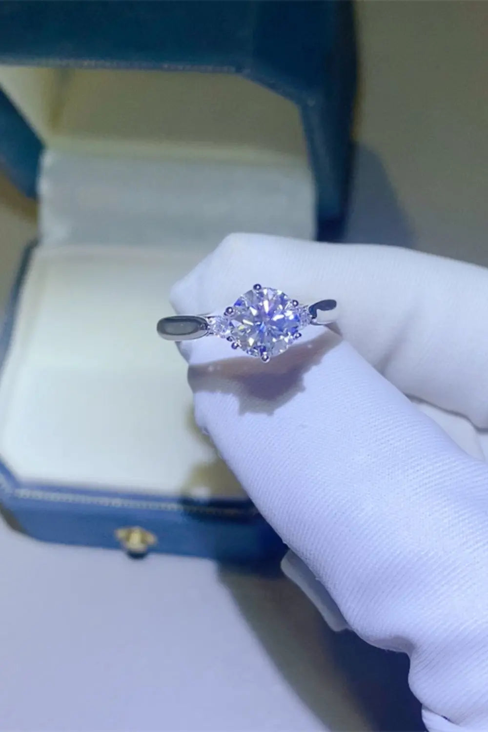Lovcia 2 Carat Moissanite 925 Sterling Silver Ring-Rings-Silver-5-Silver