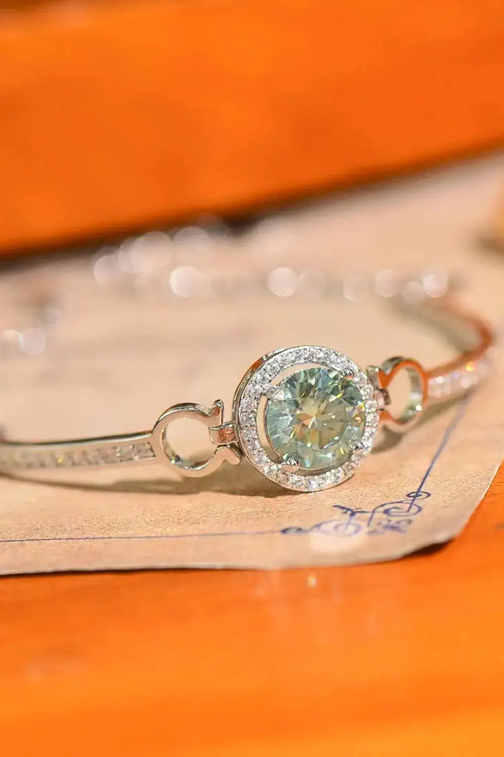 Lovcia 2 Carat Moissanite Platinum-Plated Bracelet-Bracelets-Mint/White-One Size-Mint/White
