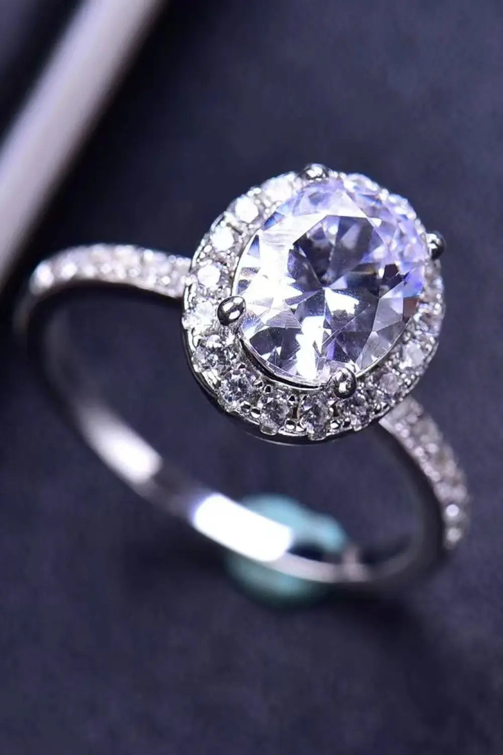 Lovcia 2 Carat Moissanite Platinum-Plated Ring-Rings-White-5-White