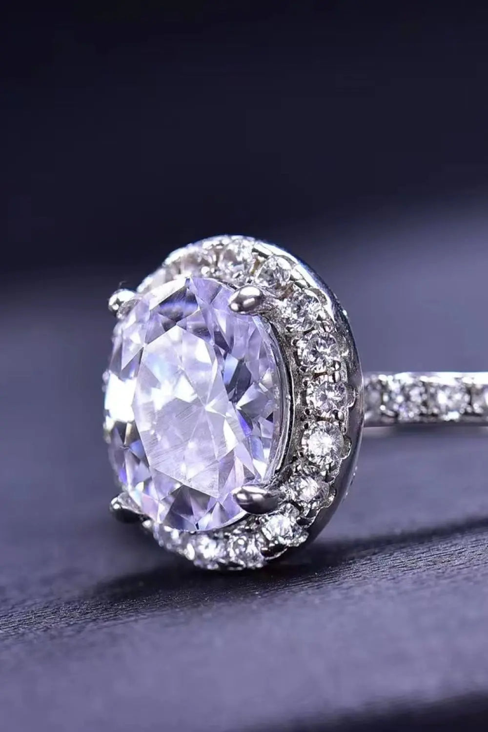 Lovcia 2 Carat Moissanite Platinum-Plated Ring-Rings-White-5-White