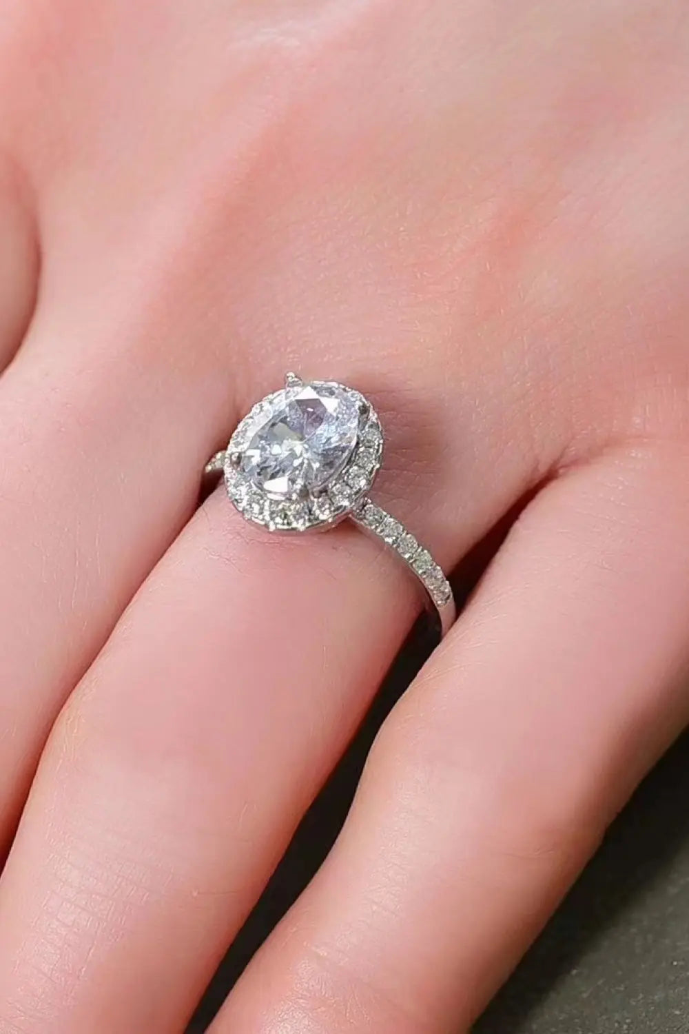 Lovcia 2 Carat Moissanite Platinum-Plated Ring-Rings-White-5-White