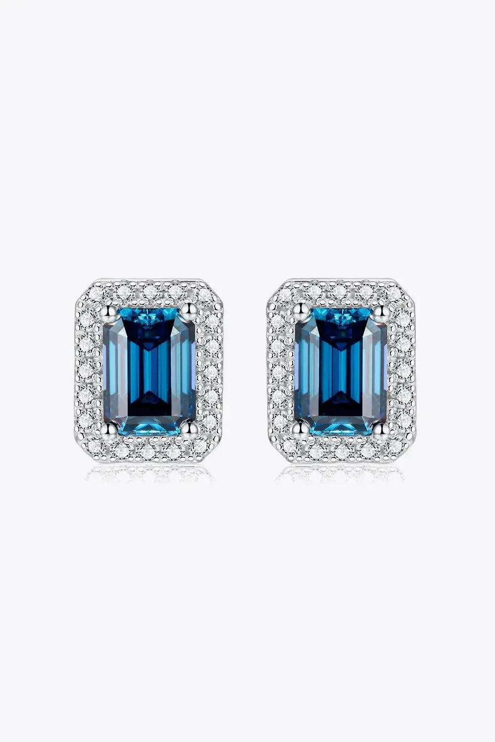 Lovcia 2 Carat Moissanite Stud Earrings in Indigo-Earrings-Indigo-One Size-Indigo