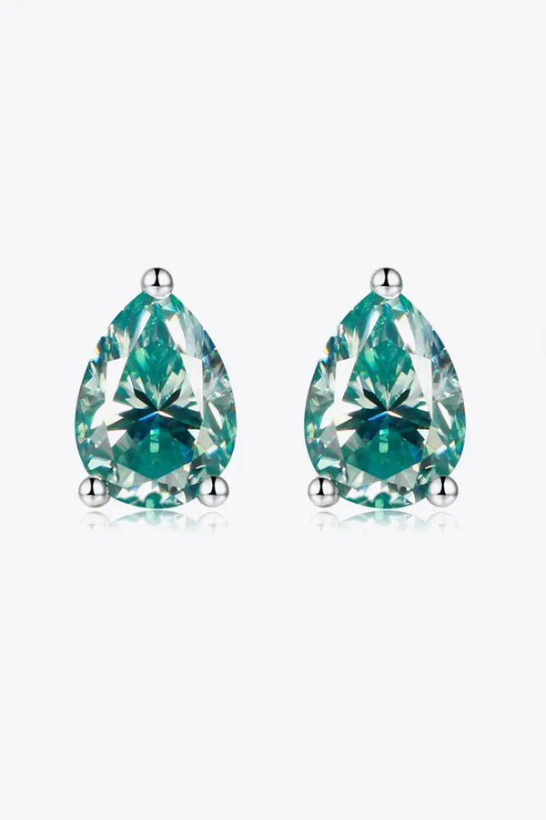 LOVCIA 2 Carat Moissanite Teardrop Earrings
