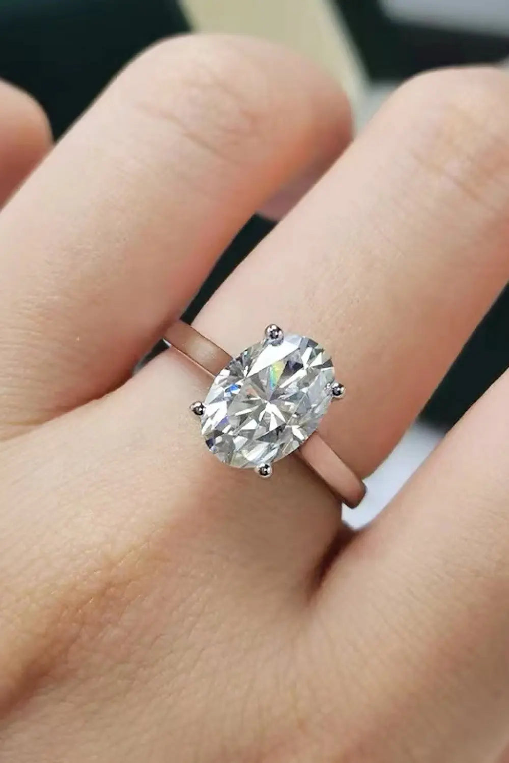 Lovcia 2.5 Carat Moissanite Solitaire Ring-Rings-Silver-5-Silver