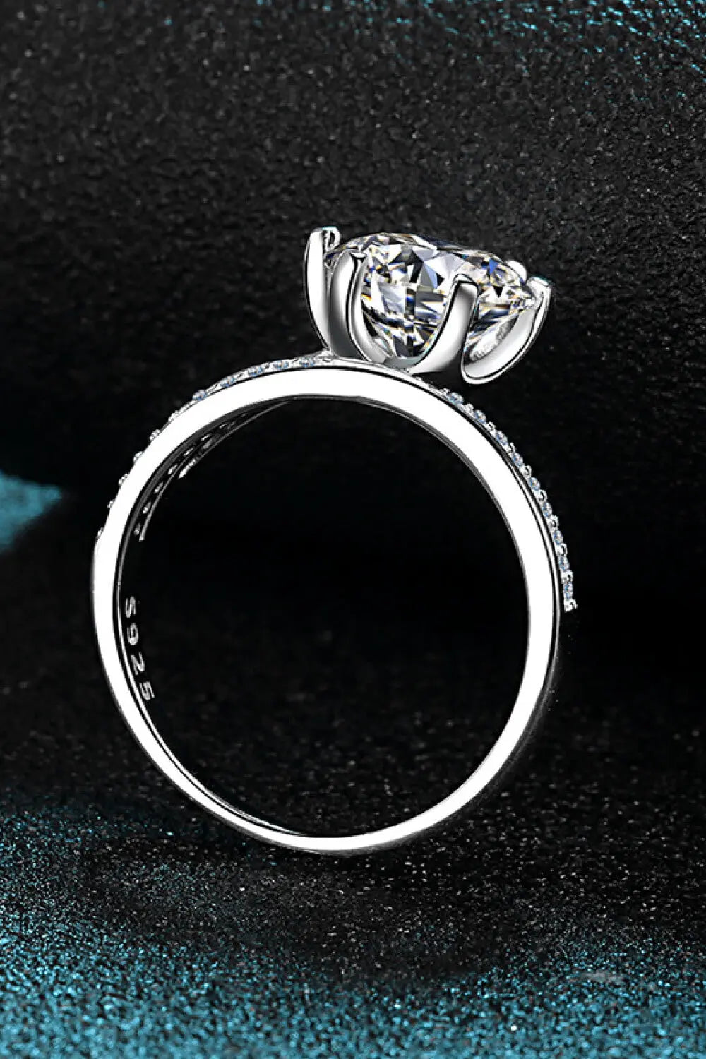 Lovcia 3 Carat Moissanite 6-Prong Ring-Rings-Silver-5-Silver