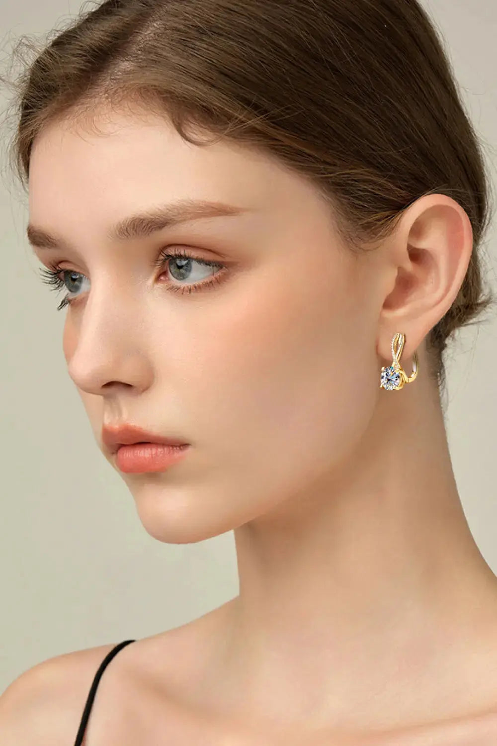 Lovcia 4 Carat Moissanite 925 Sterling Silver Earrings-Earrings-Gold-One Size-Gold