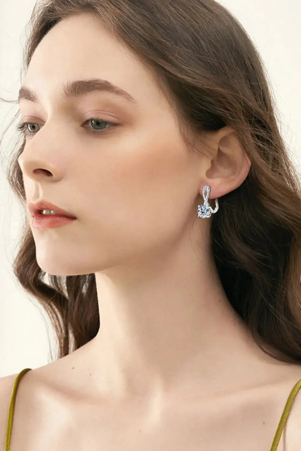Lovcia 4 Carat Moissanite 925 Sterling Silver Earrings-Earrings-Gold-One Size-Gold