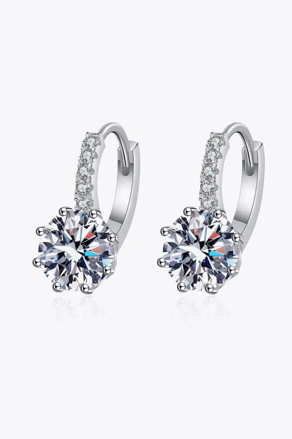 LOVCIA 4 Carat Moissanite 925 Sterling Silver Earrings