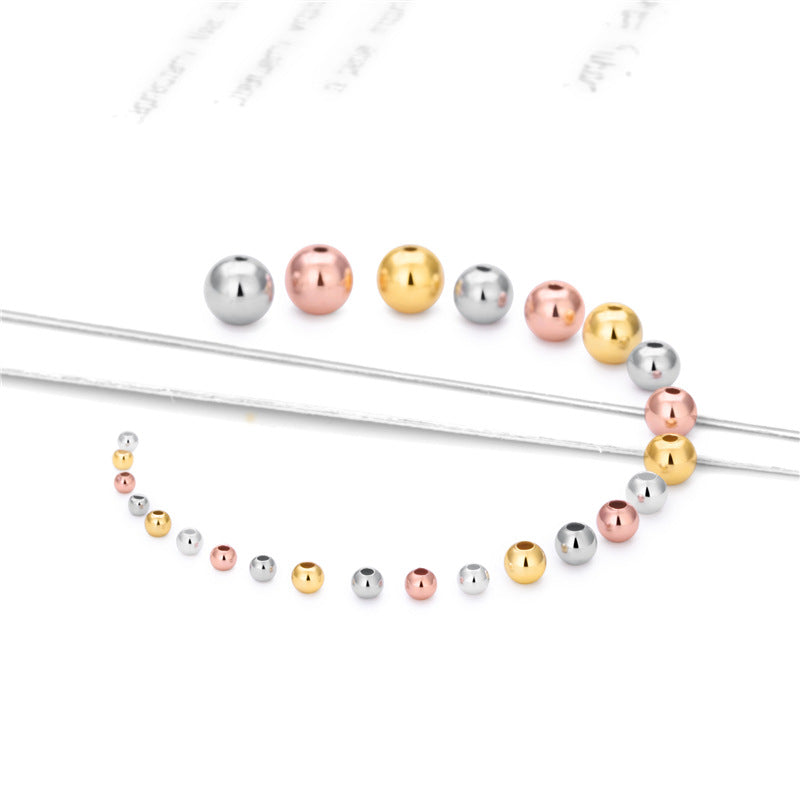 Lovcia 4mm Gold Tone Bead Caps 925 Sterling Silver-No Plating-No Plating