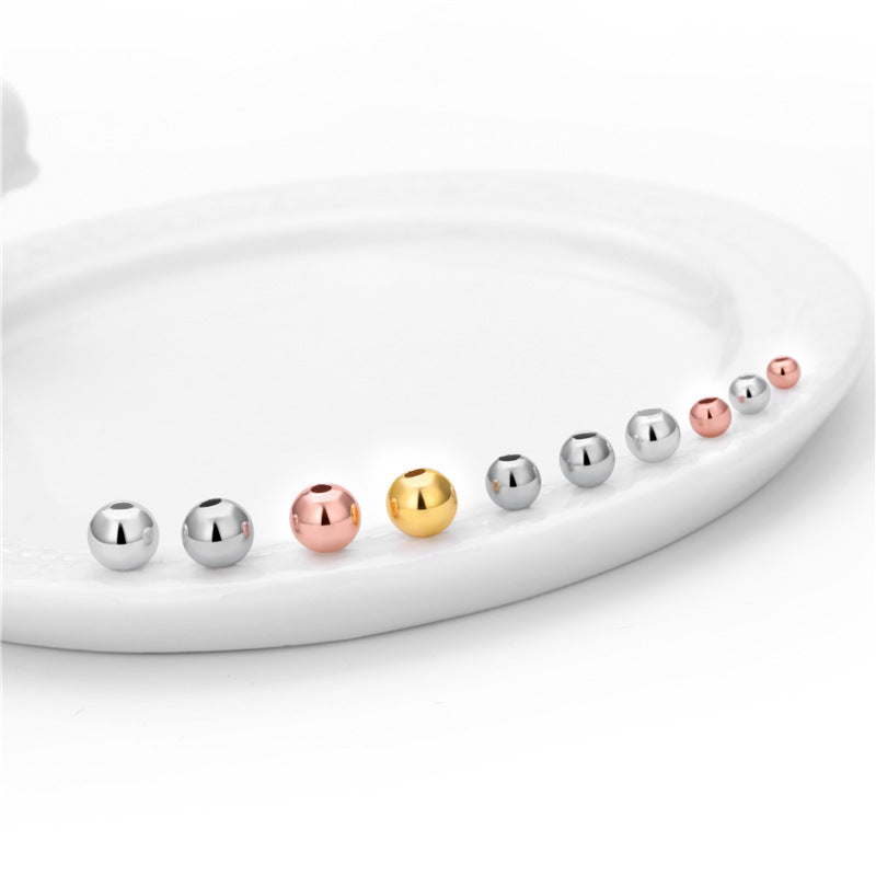 Lovcia 4mm Gold Tone Bead Caps 925 Sterling Silver-No Plating-No Plating