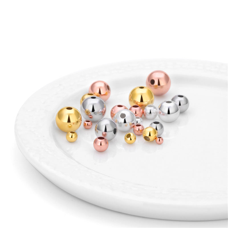Lovcia 4mm Gold Tone Bead Caps 925 Sterling Silver-No Plating-No Plating