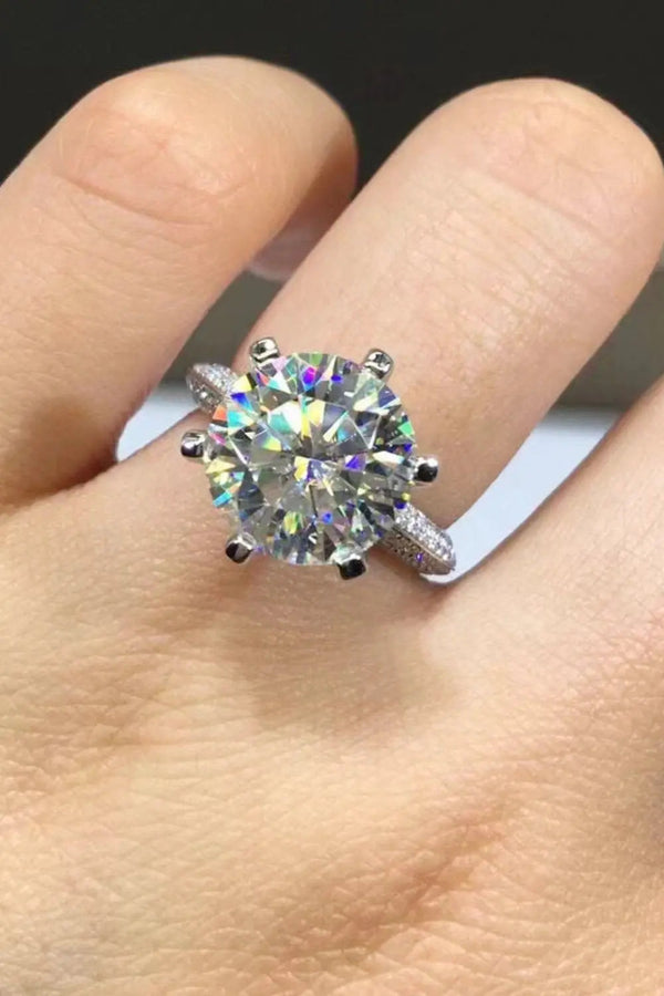 Lovcia 5 Carat Moissanite 6-Prong Ring-Rings-Silver-5-Silver