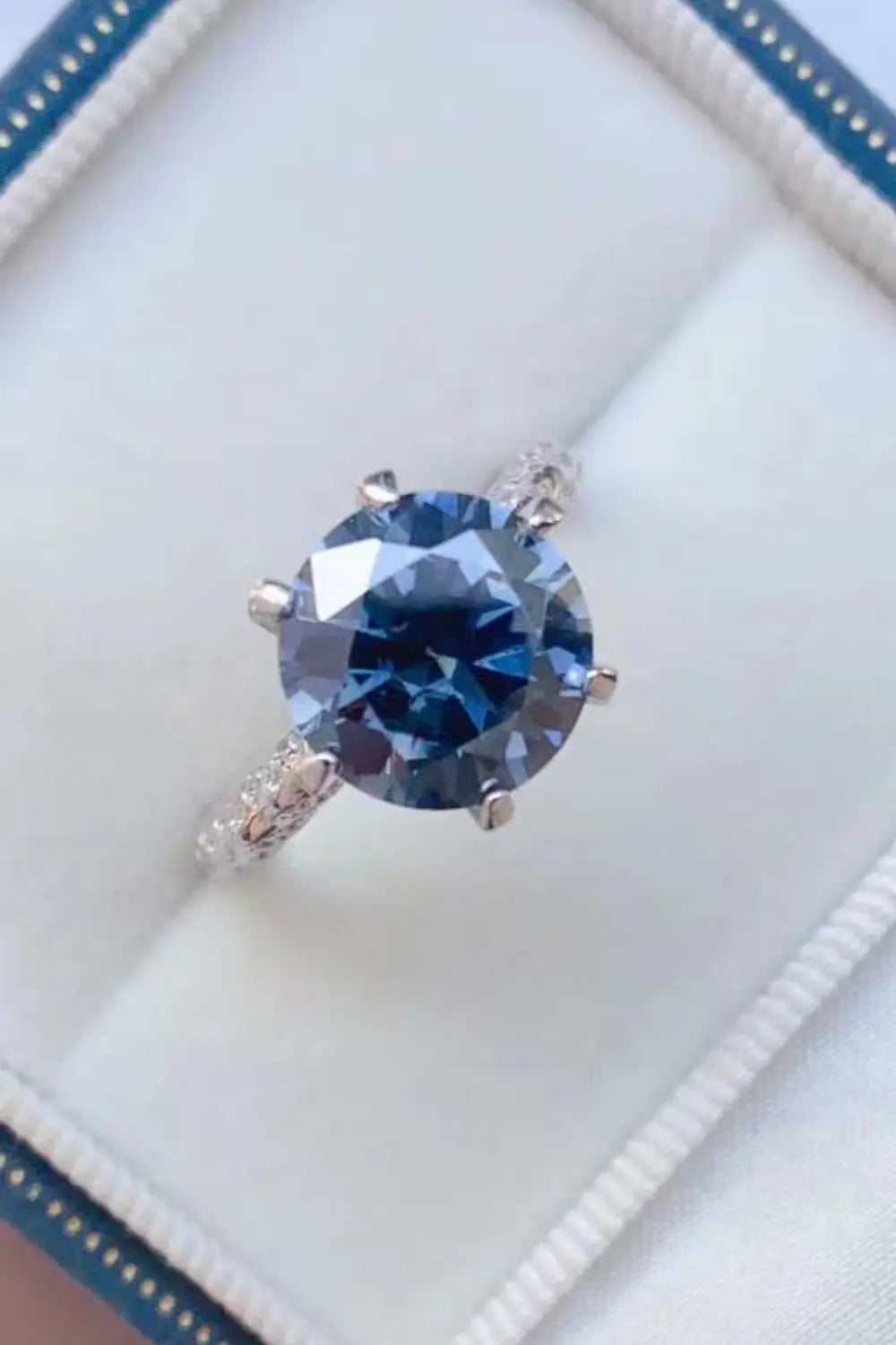 Lovcia 5 Carat Moissanite 925 Sterling Silver Ring-Rings-Cobalt Blue-4.5-Cobalt Blue