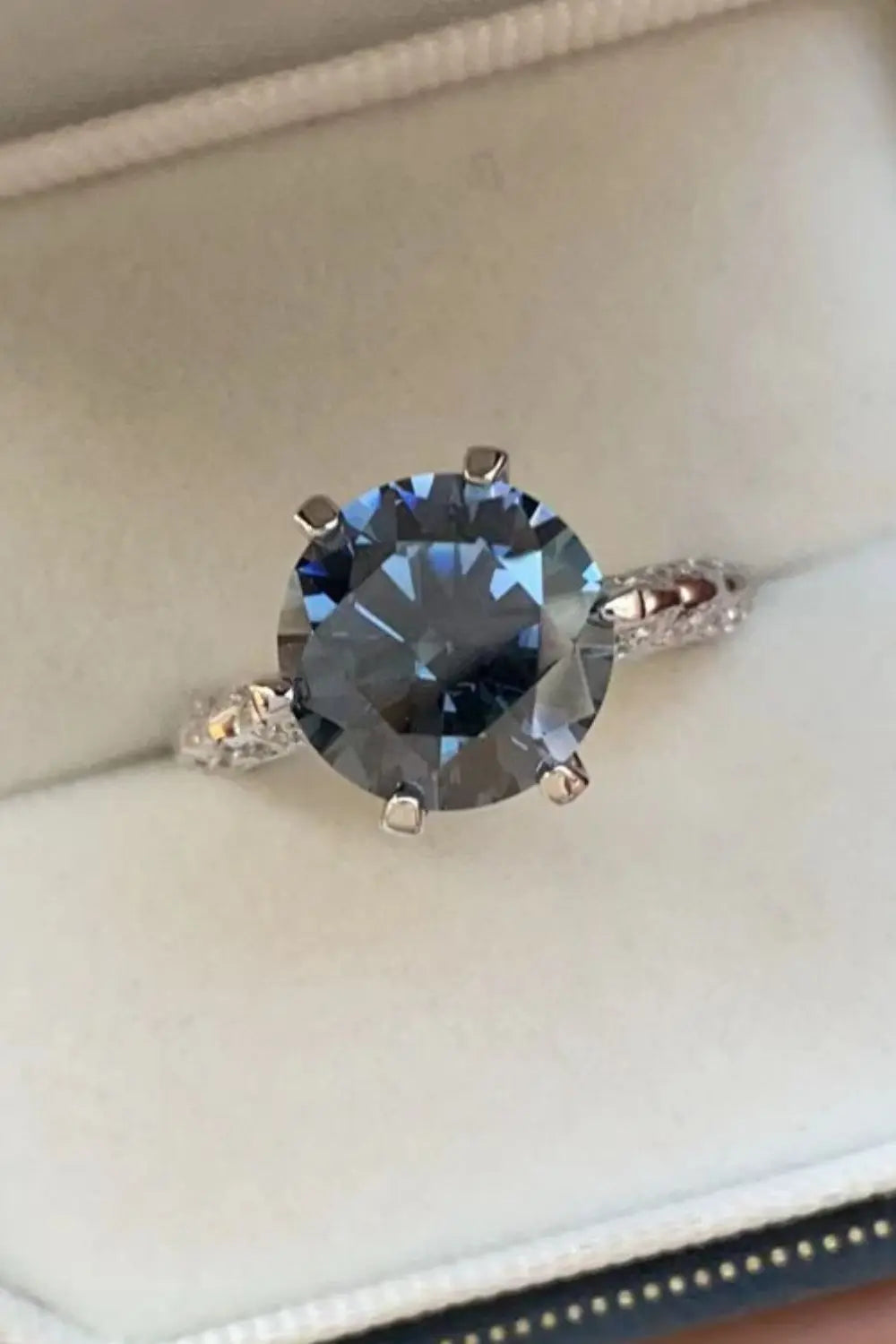 Lovcia 5 Carat Moissanite 925 Sterling Silver Ring-Rings-Cobalt Blue-4.5-Cobalt Blue