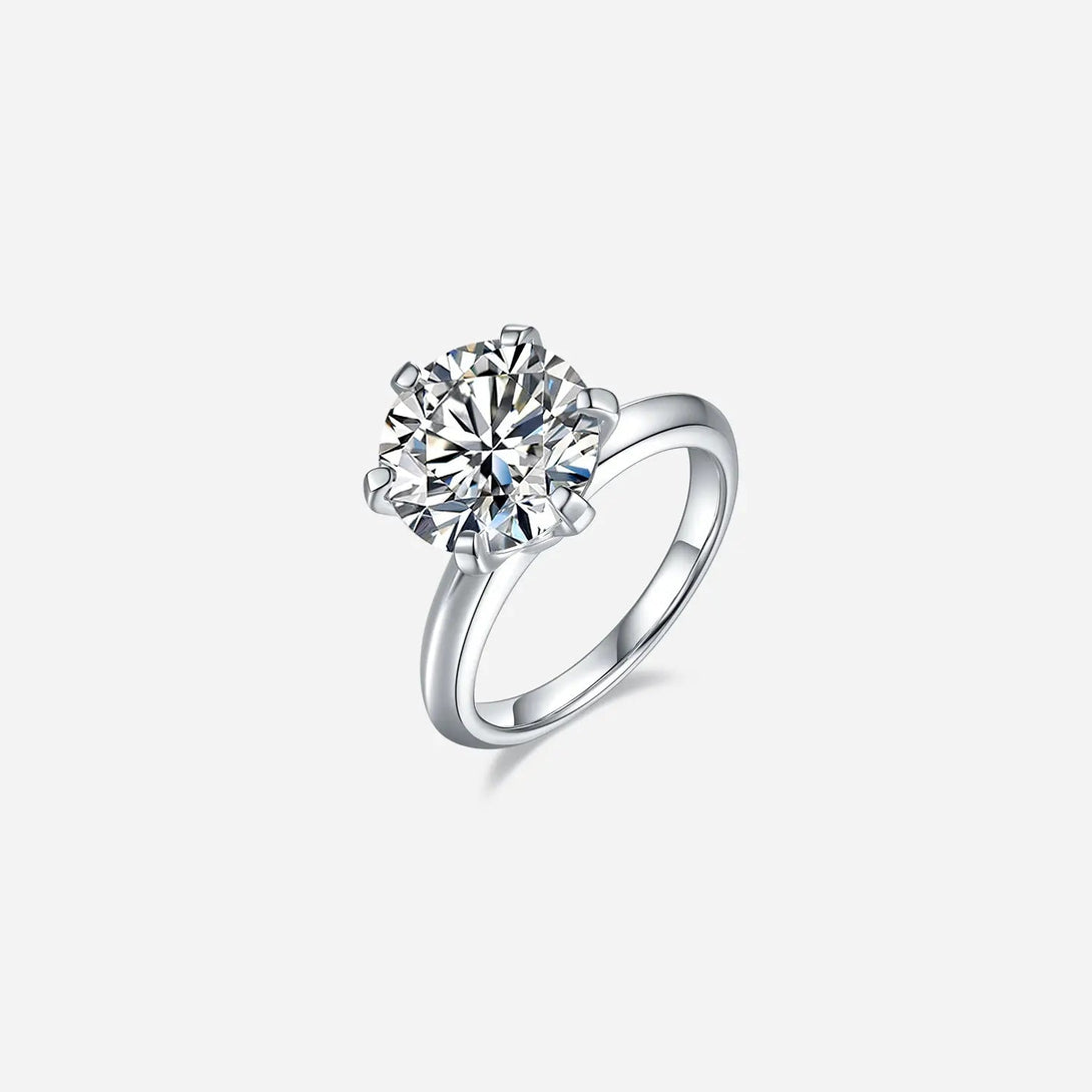 Lovcia 5 Carat Moissanite 925 Sterling Silver Ring-Rings-Silver-4.5-Silver