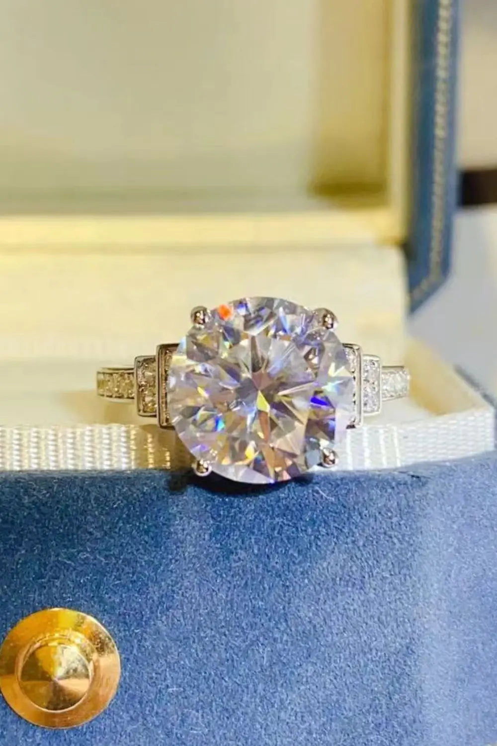 Lovcia 5 Carat Moissanite 925 Sterling Silver Ring-Rings-Silver-4.5-Silver