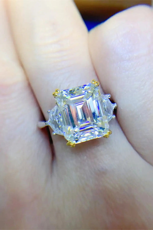 Lovcia 5 Carat Moissanite 925 Sterling Silver Ring-Rings-Silver-5-Silver