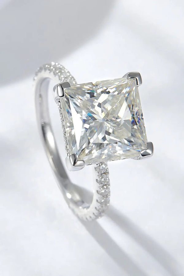 Lovcia 5.52 Carat Moissanite Side Stone Ring-Rings-Silver-5-Silver