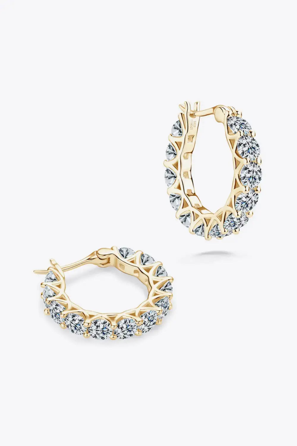 Lovcia 7.2 Carat Moissanite 925 Sterling Silver Earrings-Earrings-Silver-One Size-Silver