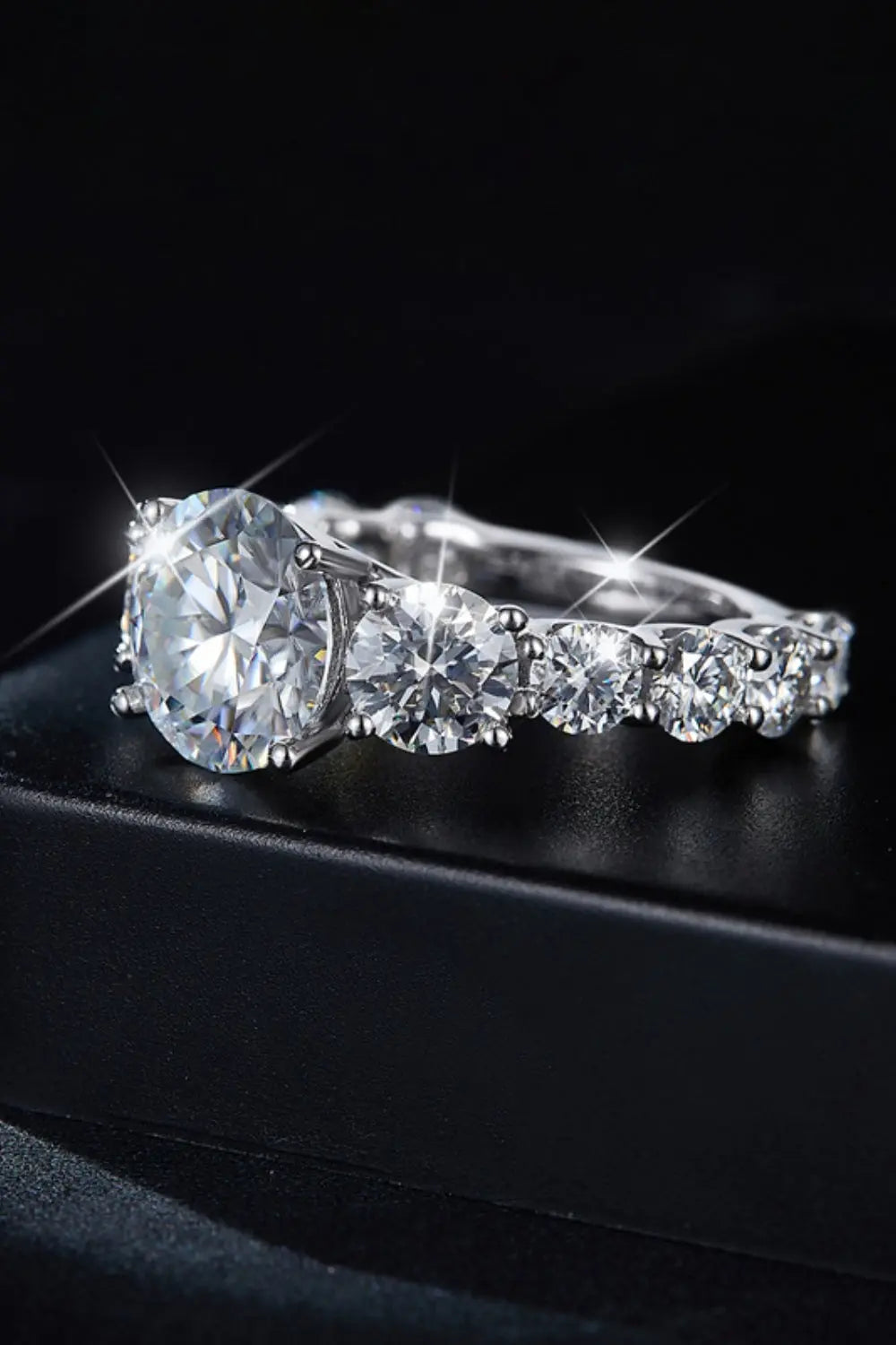 Lovcia 8 Carat Moissanite 925 Sterling Silver Ring-Rings-Silver-5-Silver